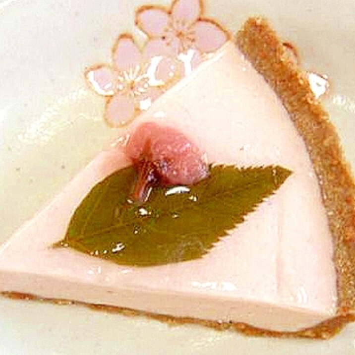 【ママパン】桜のレアチーズケーキ